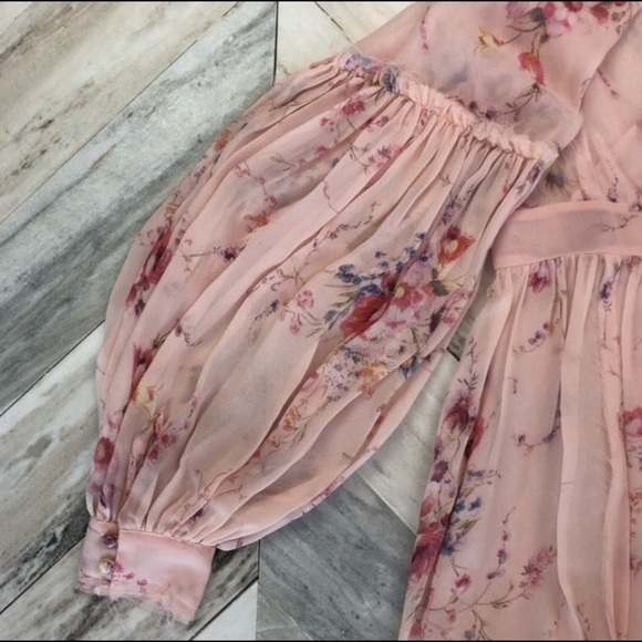 NWOT Love Shack Fancy Silk Floral Maxi Dress - Picture 5 of 8